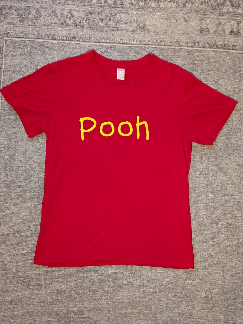 Winnie The Pooh Women's T-shirt Red 100% Cotton Size M